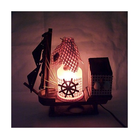 Valentine'S Day Creative Furnishing Articles Gifts Vintage Boutique Handicraft Bottle Marine Style Desk Lamp Led Light