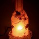 10*10*26CM Valentine'S Day Creative Furnishing Articles Gifts Vintage Handicraft Lace Bottle Desk Lamp Led Light