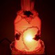 10*10*26CM Valentine'S Day Creative Furnishing Articles Gifts Vintage Handicraft Lace Bottle Desk Lamp Led Light