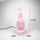 10*10*26CM Valentine'S Day Creative Furnishing Articles Gifts Vintage Handicraft Lace Bottle Desk Lamp Led Light