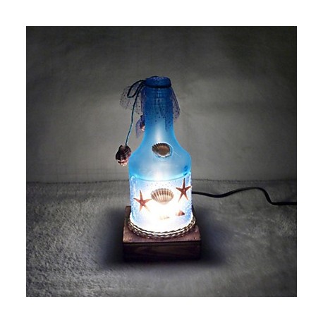 Valentine'S Day Creative Furnishing Articles Gifts Vintage Boutique Handicraft Bottle Marine Style Desk Lamp Led Light