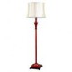 Comtemporary Fabric and Resin Floor Light with 1 Light in Red