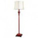 Comtemporary Fabric and Resin Floor Light with 1 Light in Red