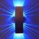 2W Modern Led Wall Light with Scattering Light Design 2 Cubic Shades