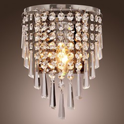 Semi Circular Wall light in Crystal Feature