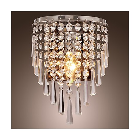 Semi Circular Wall light in Crystal Feature