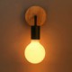 110V/220V 40W E26/E27 IRON Edison Indoor Wall Light Hallway stairwells Sconce Bulb Lamp Fixture Black White