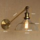 The Iron Glass Bronze Brass Arm Style Retro Creative American Country Hall Bedroom Wall Lamp