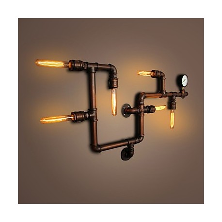 Wall Lamp Wall Sconces 6 Lights Bronze Finsh E26 E27 Industrial Style Rustic/Lodge Metal