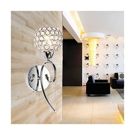 Crystal Wall Light , 1 Light , Creative Iron Painting