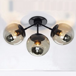 Wall Sconces / Glass ball 3Lights/Outdoor / Indoor Wall Lightsl Rustic/Lodge Metal