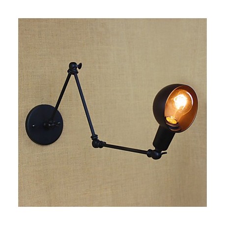 40W 110-240V Personality Long Arm Adjustable Angle Bar Three Retro Living Room Lamps Lighting Decorative Wall Sconce