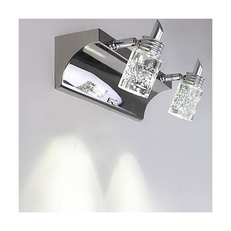 Crystal / LED / Bulb Included Bathroom Lighting , Modern/Contemporary LED Integrated Metal