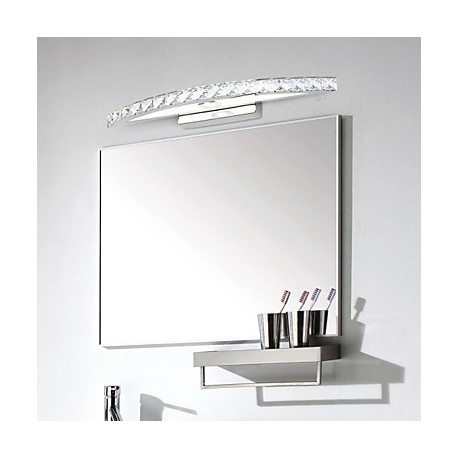 LED Mirror Lamp Stainless Steel And Crystal 100~240V