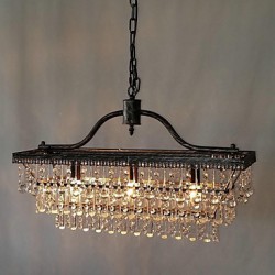 MAX:60W Traditional/Classic Crystal Metal Chandeliers Bedroom / Dining Room / Study Room/Office / Hallway