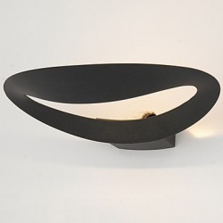 Artistic LED Wall Light with 1 Light in Black