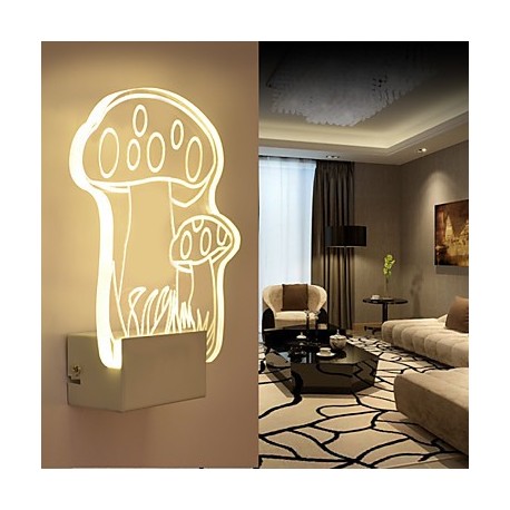 Acrylic Wall Lamp PVC Lamp Light LED / Bulb Included Modern/Contemporary Metal 220V 5㎡-10㎡ L18.5*H22.5*W5CM