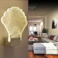 Acrylic Wall Lamp PVC Lamp Light LED / Bulb Included Modern/Contemporary Metal 220V 5㎡-10㎡ L23*H24*W5CM