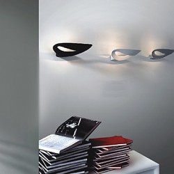 Artistic LED Wall Light with 1 Light in White