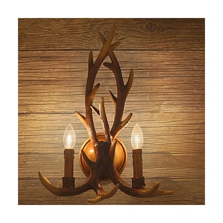 Wall Sconces Mini Style / Bulb Included Traditional/Classic Resin