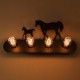 American Village Pastoral LOFT Style Bedroom Aisle Iron Retro Wild Horse Wall Lamps Free Shipping