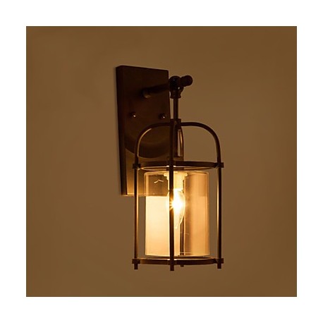 Creative Industrial Look Lamps North America Style Wall Lamps with Edison Flute Bulb Inside Bar Decoration Lights
