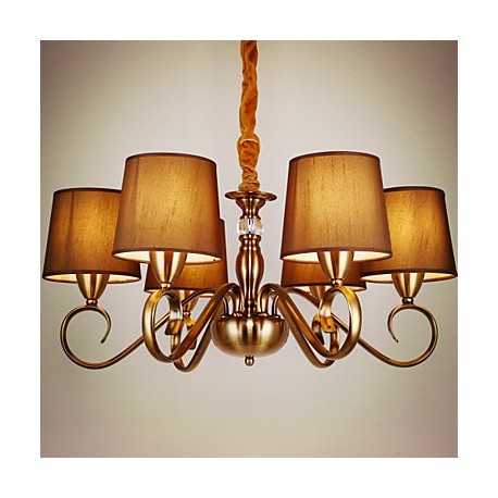 5 Rustic/Lodge / Vintage Mini Style Electroplated Metal Chandeliers Living Room / Bedroom / Dining Room / Kids Room