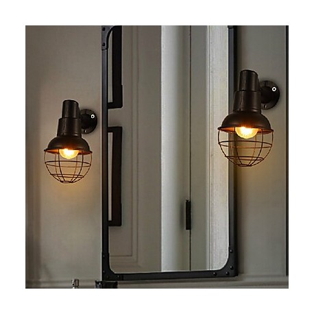 Mini Style Wall Sconces , Rustic/Lodge E26/E27 Metal