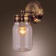 Rustic Wall Light In Bottle Shape