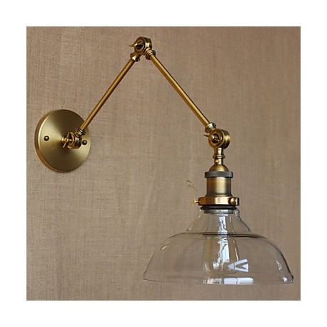 The LOFT Style Designer Lamp Modern Glass Bronze Cafe Decorative Wall Lamp