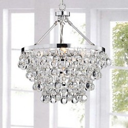 MAX:60W Traditional/Classic Crystal Chrome Metal Chandeliers Living Room / Bedroom / Dining Room / Study Room/Office / Entry / H