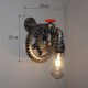 Creative Iron Bar Restaurant Bar Aisle Wall Lamp Wall Lamp Loft Industrial Gear Personality To Do The Old Water Pipes