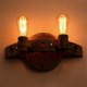 E27 30*20CM 10-15㎡Loft American Creative Restoring Ancient Ways, Wrought Iron Full Moon Machetes Wall Lamp Led Lights