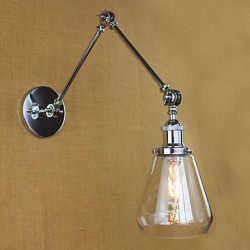 Chrome Glass Telescopic Retro Wall Lamp