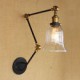 American Country Simple Retro Glass Lampshade Three Adjusting The Length Of The Long Arm Tube Wall