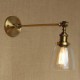 The Iron Glass Bronze Brass Arm Style Retro Creative American Country Hall Bedroom Wall Lamp