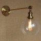 The Iron Glass Bronze Brass Arm Style Retro Creative American Country Hall Bedroom Wall Lamp