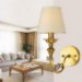 Classic Bedroom Wall Lamps, Simple Metal Living Room Wall Sconce Bar Cafe Hallway Balcony Wall Lamp