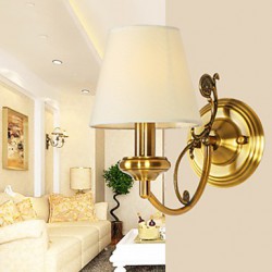 Classic Bedroom Wall Lamps, Simple Metal Living Room Wall Sconce Bar Cafe Hallway Balcony Wall Lamp