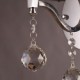 Silvery Crystal Wall Light with 1 Lights