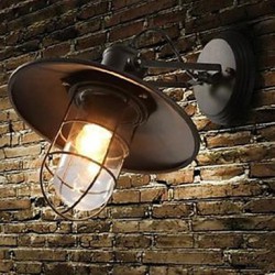 American Country Personality Contracted Style Warehouse Cage Wall Lamp