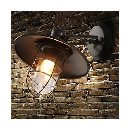 American Country Personality Contracted Style Warehouse Cage Wall Lamp