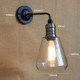 Mediterranean American Country Style Transparent Glass Wall Sconce