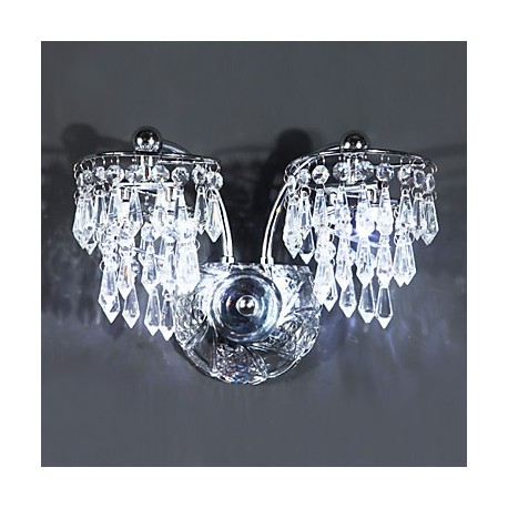Crystal/LED/Bulb Included Wall Sconces , Modern/Contemporary LED Integrated Metal