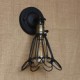 American Industrial-Style Decorative Wall Sconce Iron Mesh Fence