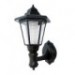 Solar Power LED Wall Light - Black Shade