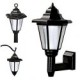 Solar Power LED Wall Light - Black Shade