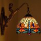 E27 220V 27*25CM 3-5㎡ European Contracted Rural Creative Wrought Iron Wall Lamp Glass Led Lights