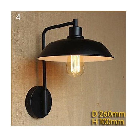 Contemporary And Contracted Warehouse Balcony Porch Corridor Wall Lamp, Wrought Iron Decoration