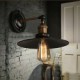 E27 220V 26*15*12CM 5-10㎡ Creative Nordic Light Single Head Black Umbrella Wall Lamp Restoring Ancient Ways Light LED